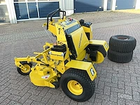 Great dane stand on lawnmower grasmaaier - afbeelding 15 van  15