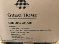 Great home - eetkamerstoel (6x) - afbeelding 5 van  5