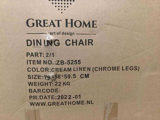 Great home - eetkamerstoel (6x) - afbeelding 6 van  6