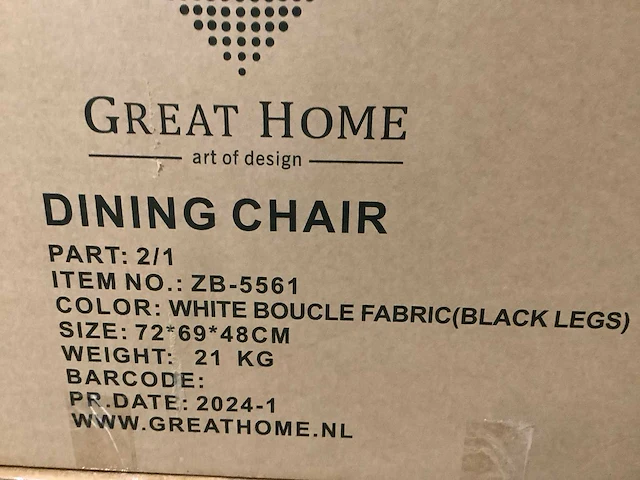 Great home - eetkamerstoel (6x) - afbeelding 6 van  6