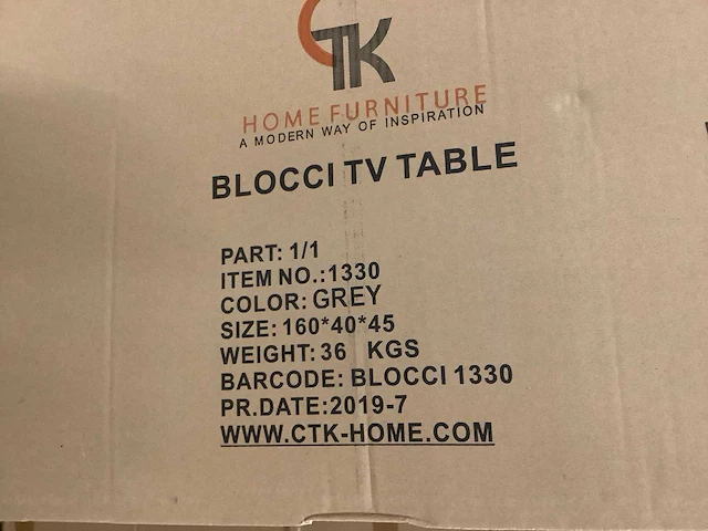 Great home - tv meubel 160x40x45 cm (5x) - afbeelding 7 van  7