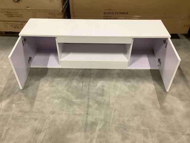 Great home rechthoekig tv meubel 160x40x45 cm - afbeelding 6 van  7