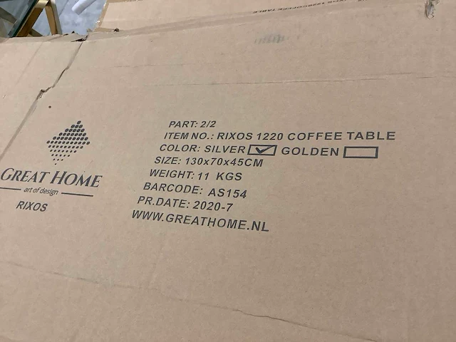 Great home salontafel 130x70x45 - afbeelding 7 van  7