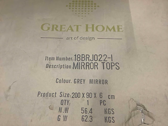 Great home spiegel 200x90x6 cm - afbeelding 2 van  2