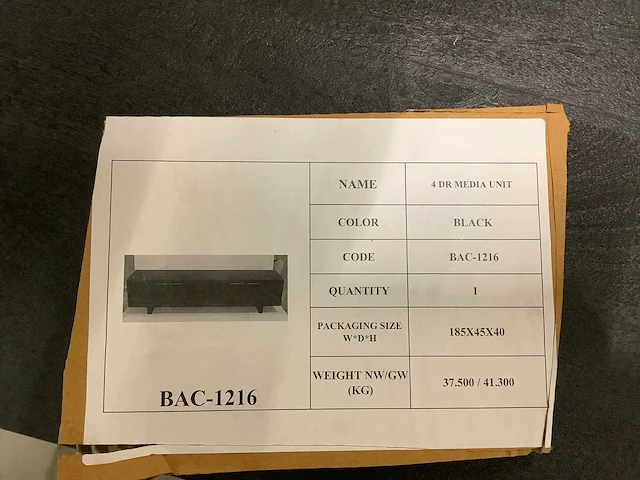 Great home tv meubel 180x40x47 cm - afbeelding 7 van  7