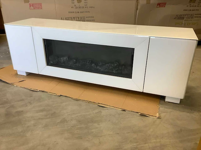 Great home tv meubel met sfeer haard 160x40x51 cm - afbeelding 2 van  3