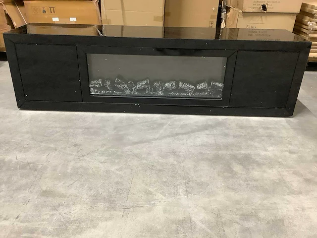 Great home tv meubel met sfeer haard 200x45x55 cm - afbeelding 1 van  4