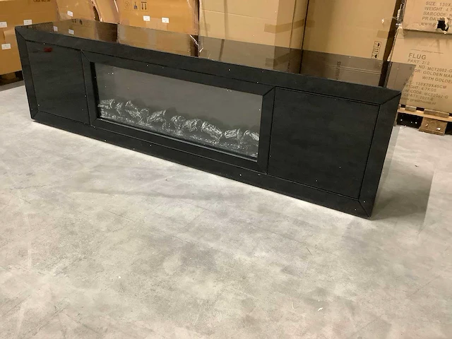 Great home tv meubel met sfeer haard 200x45x55 cm - afbeelding 2 van  4