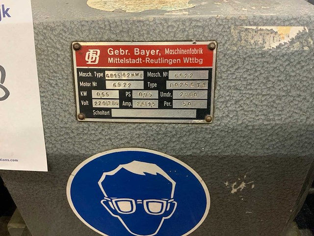 Greb.bayer gb15/42nwp gereedschapslijpmachine - afbeelding 4 van  4