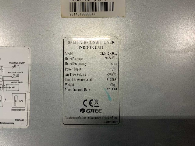 Gree gkh12k3ci airconditioning - afbeelding 3 van  4
