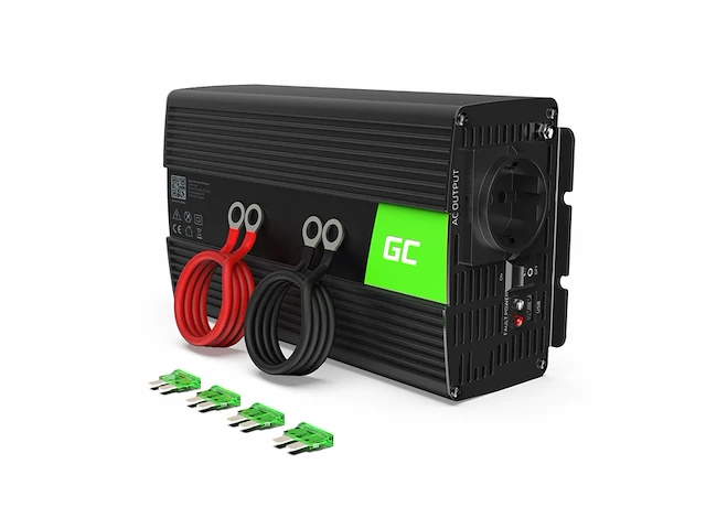 Greencell inv23 omvormer 24v naar 230v 1000w gemodificeerde sinusgolf - afbeelding 1 van  4