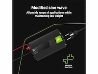 Greencell inv23 omvormer 24v naar 230v 1000w gemodificeerde sinusgolf - afbeelding 3 van  4