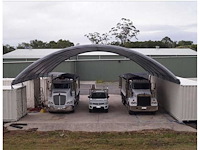 Greenland - 12 x 10 x 3.60 meter - containeroverkapping / containertent 40ft - afbeelding 1 van  2