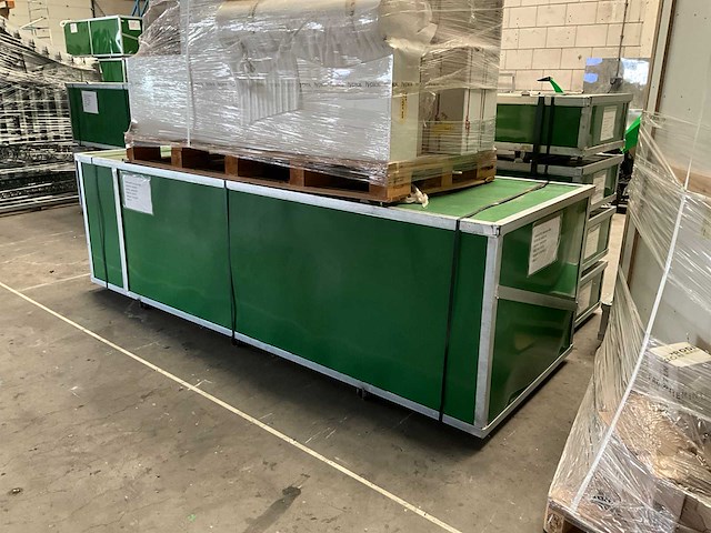 Greenland - 2025 - 12x12x4,5m - container overkapping army green - afbeelding 3 van  3