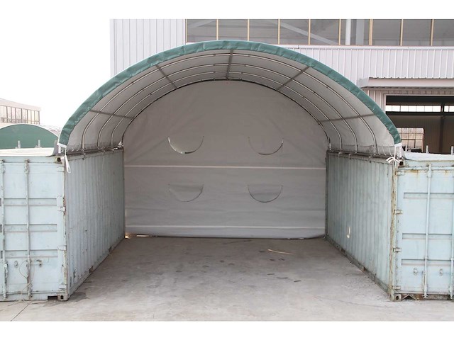 Greenland - 2025 - 6x6x2 meter - container overkapping met achterwand - afbeelding 1 van  3