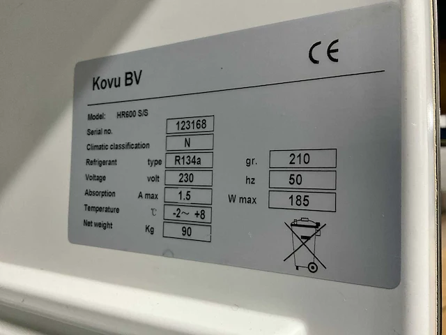 Greenland hr600 s/s koelkast - afbeelding 7 van  7