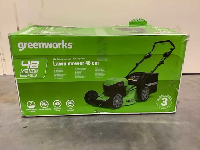 Greenworks gd24x2lm46spk4x grasmaaier - afbeelding 1 van  3