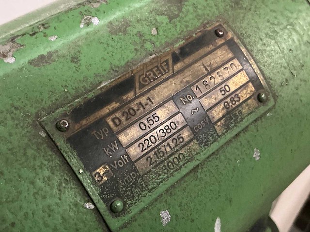 Greif d20-1-1 dubbelsteens slijpmachine - afbeelding 5 van  6