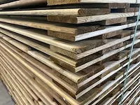 Grenen - 17-planks - houten tuinscherm geïmpregneerd 180x180 cm (15x) - afbeelding 5 van  5