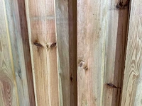 Grenen - 17-planks - houten tuinscherm geïmpregneerd 180x180 cm (2x) - afbeelding 2 van  6