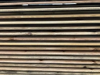 Grenen - 17-planks - houten tuinscherm geïmpregneerd 180x180 cm (2x) - afbeelding 4 van  6