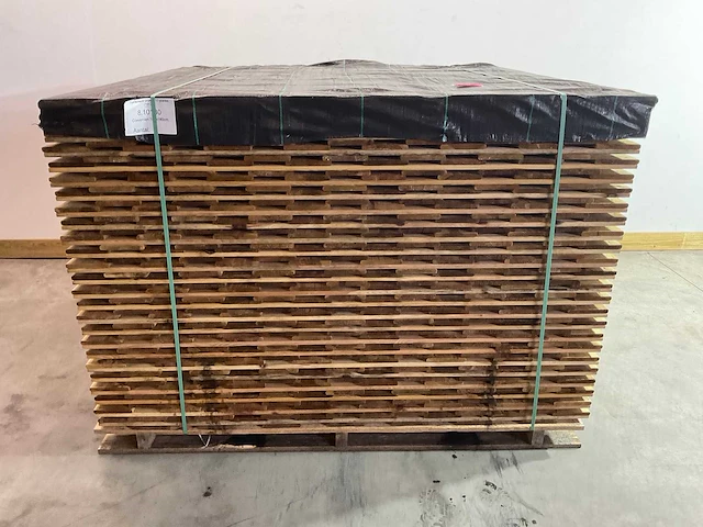 Grenen - 17-planks - houten tuinscherm geïmpregneerd 180x180 cm (2x) - afbeelding 5 van  6