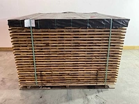 Grenen - 17-planks - houten tuinscherm geïmpregneerd 180x180 cm (2x) - afbeelding 5 van  6