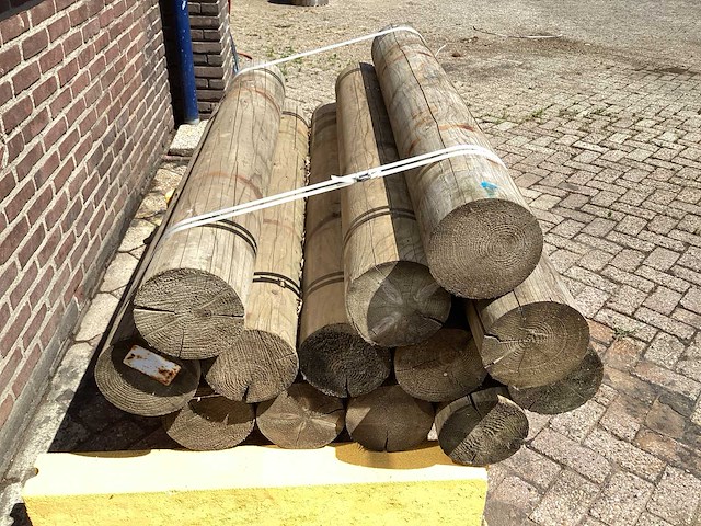 Grenen - 700 x 1000 x 1500 mm - houten palen (13x) - afbeelding 4 van  4