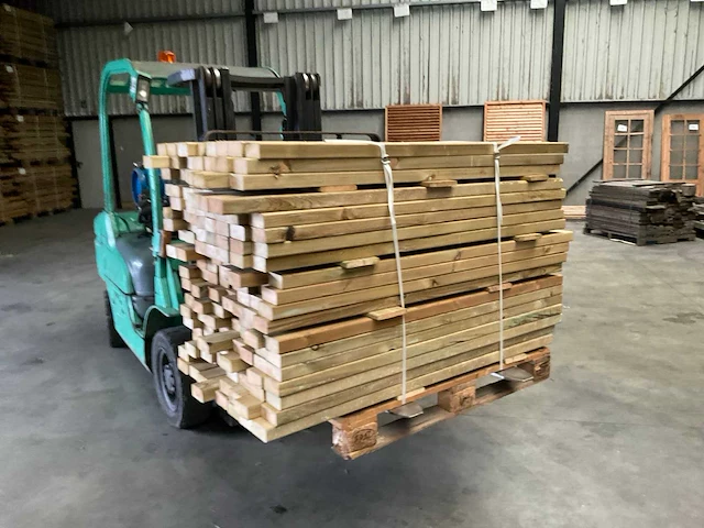 Grenen balk 150x8,5x4,5 cm (195x) - afbeelding 2 van  6