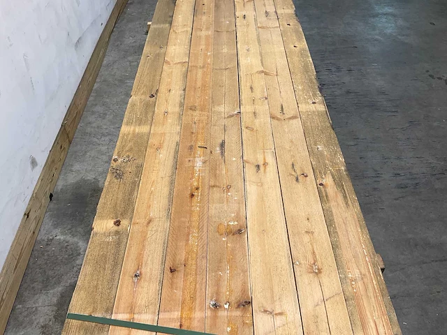 Grenen balk 450x12,5x7,5 cm (28x) - afbeelding 3 van  6
