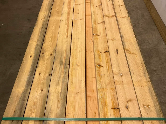 Grenen balk 450x12.5x7.5 cm (30x) - afbeelding 4 van  6