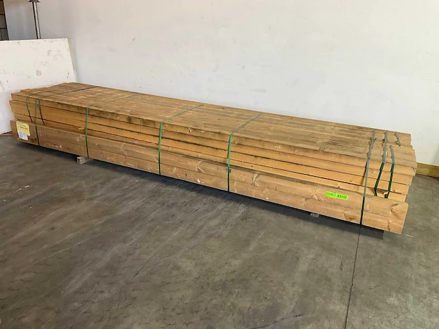 Grenen balk 450x12,5x7,5 cm (8x) - afbeelding 1 van  5