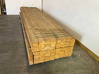 Grenen balk 450x12,5x7,5 cm (8x) - afbeelding 2 van  5