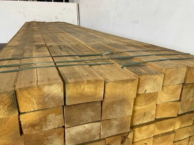 Grenen balk 450x12,5x7,5 cm (8x) - afbeelding 4 van  5