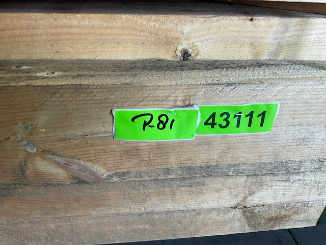 Grenen balk 450x12,5x7,5 cm (8x) - afbeelding 5 van  5