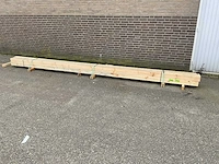 Grenen balk 500x10x4,5 cm (10x) - afbeelding 1 van  4