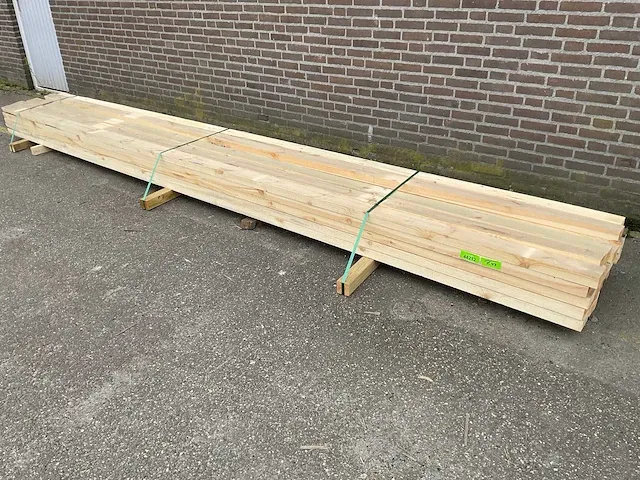 Grenen balk 500x10x5 cm (28x) - afbeelding 1 van  4