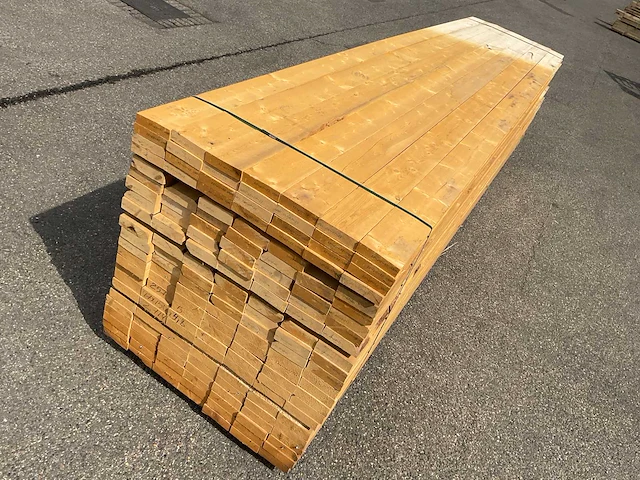 Grenen balk 500x15x4 cm (43x) - afbeelding 1 van  5