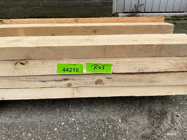 Grenen balk 550x10x5 cm (15x) - afbeelding 5 van  5