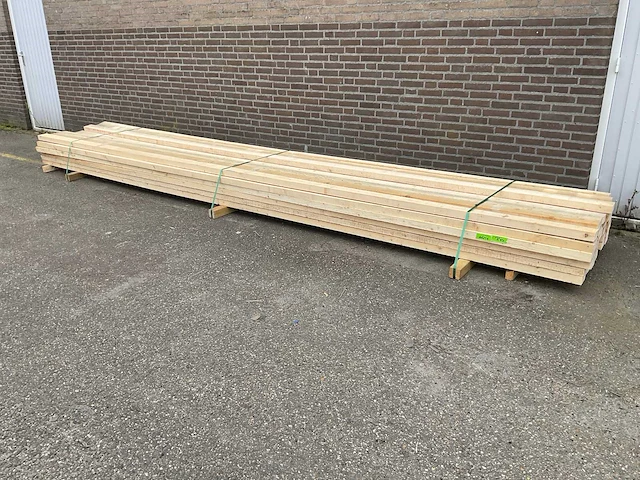 Grenen balk 550x10x5 cm (25x) - afbeelding 1 van  4