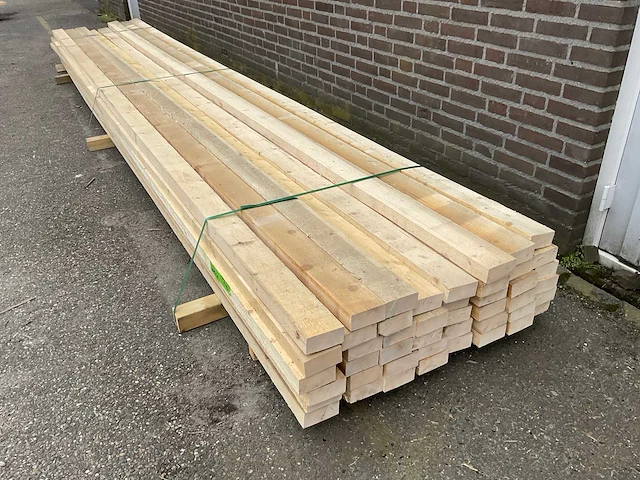 Grenen balk 550x10x5 cm (25x) - afbeelding 2 van  4