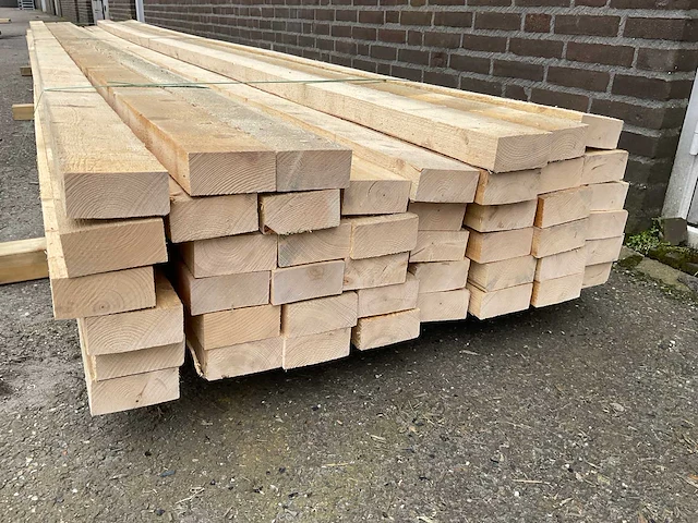 Grenen balk 550x10x5 cm (25x) - afbeelding 3 van  4