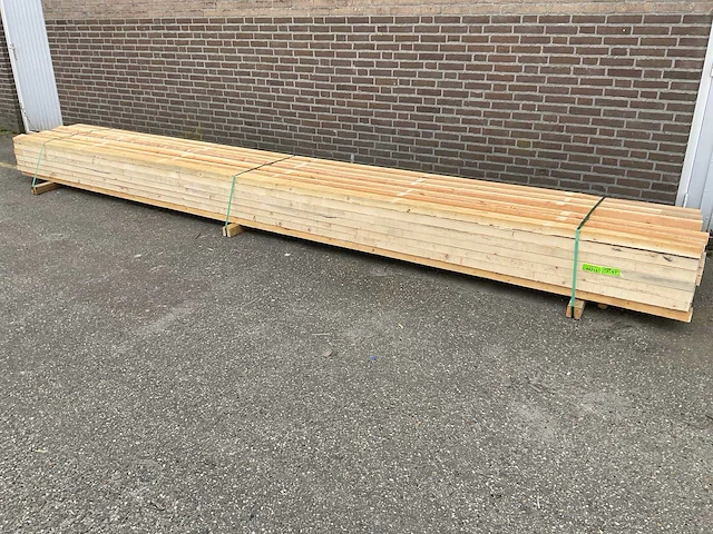 Grenen balk 570x10x4,8 cm (21x) - afbeelding 1 van  4