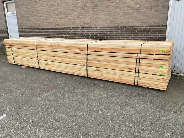 Grenen balk 600x10x5 cm (36x) - afbeelding 1 van  5