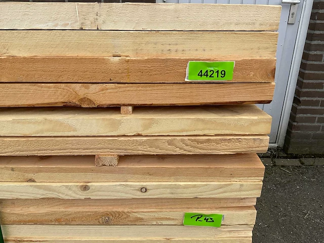 Grenen balk 600x10x5 cm (36x) - afbeelding 5 van  5