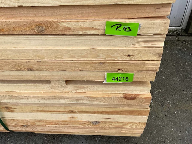 Grenen balk 600x15x4 cm (20x) - afbeelding 4 van  4