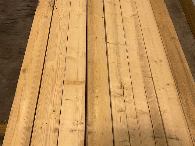 Grenen balken 480x13x6,5 cm (16x) - afbeelding 4 van  5