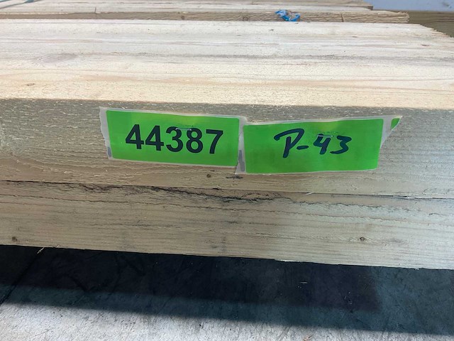 Grenen balken 480x13x6,5 cm (16x) - afbeelding 5 van  5