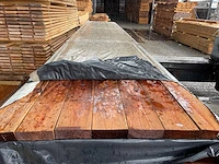 Grenen balken bruin geïmpregneerd 6000x145x45mm (54x) - afbeelding 1 van  3