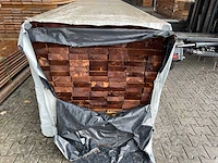 Grenen balken bruin geïmpregneerd 6000x145x45mm (54x) - afbeelding 3 van  3